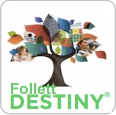 The Follett Destiny logo - it